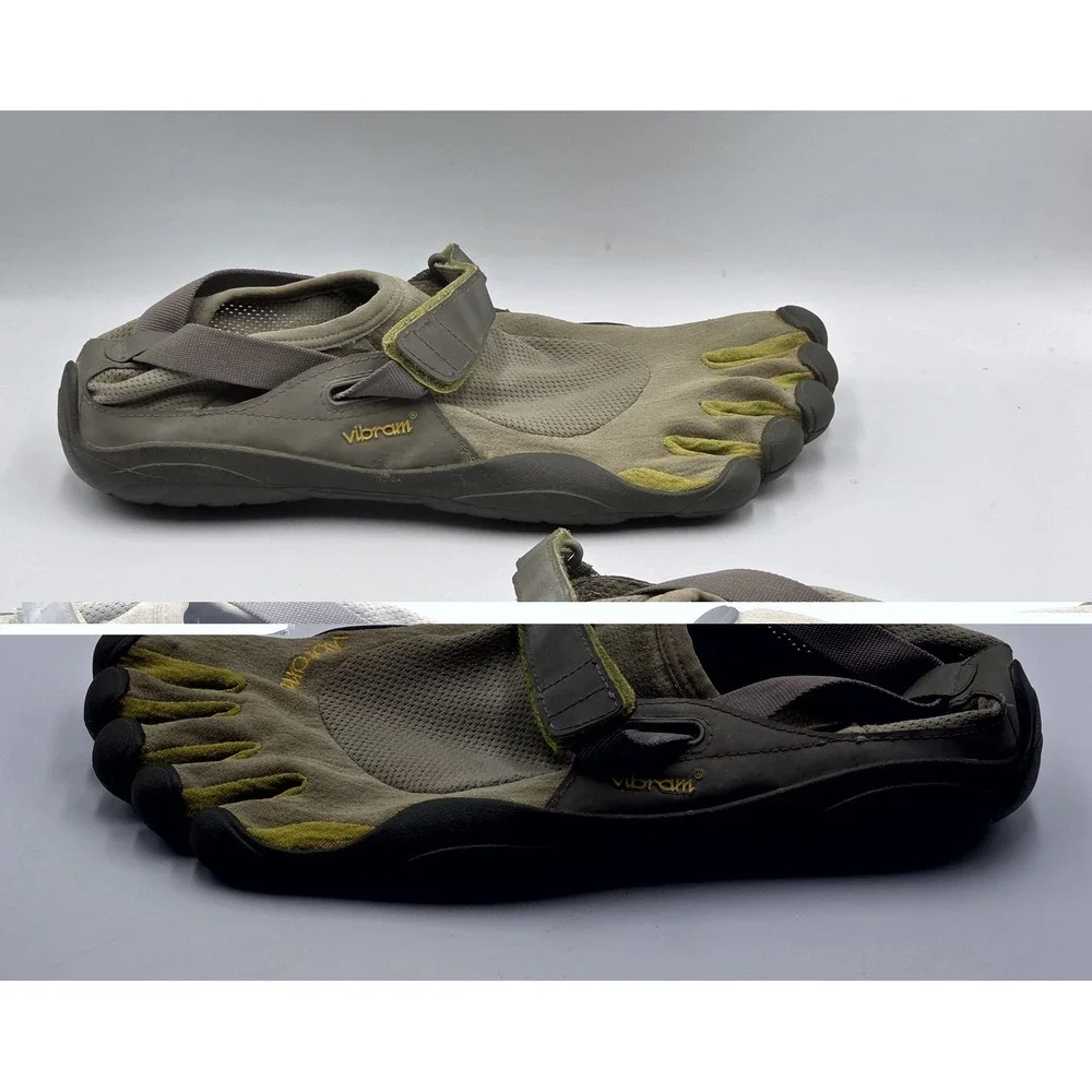 Vibram FiveFingers KSO Barefoot Shoes - Men's Size 44 (Grey/Lime)